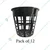 3.5 Inch Plastic Round Net Pot for Hydroponics (Pack of 12)