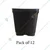 3.5 Inch Plastic Square Flower Pot/Nursery Pots for Gardening and Outdoor (Pack of 12)