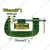 Jadever 3 inch 75mm Heavy Duty Cast Iron Body T-Shaped Thread Professional G-Clamp JDCP1103