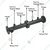 PP 3 inch (90MM ) Header Assembly Drip Irrigation Kit Use in Disc Filter, Screen Filter, Hydrocyclone Filter
