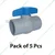 Premium Quality 3 inch Plain Ball Valve for Irrigation Purposes (Pack of 5 Pcs)