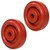 Heavy Duty 3 inch Red S Type Wheel - Pack of 10