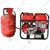 HPM 3 KVA Single Phase Recoil, Self Start Petrol & LPG Run Portable Generator (HP-3500E-LPG)