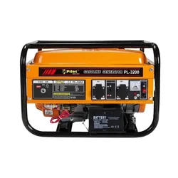 PILOT 3.2  Kva Single Phase Gasoline Generator with Self Start Wheels and Handles Portable Power Unit (PL 3200)