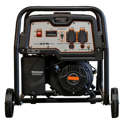 Premium Quality 3 KVA Single Phase Recoil Start Petrol Generator with 16L Tank Capacity