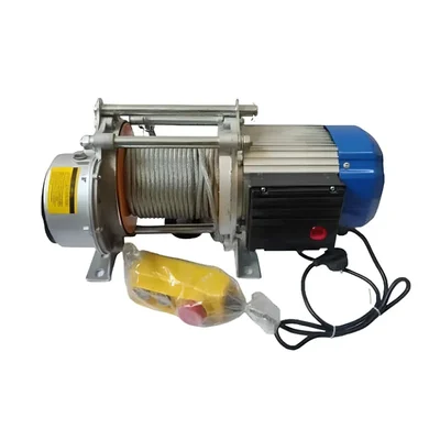 Boltz 1 Ton Load Capacity, 4 hp High-Speed Electric Winch With 8 MM & 30 meter Wire Rope, Single Phase