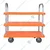 SRP 3 Layer 300 Kg Load Capacity Plastic Platform Trolley
