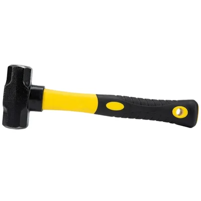INDER 3lb 12" Fiberglass Handle Double Face Sledge Hammer P-79E