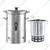 Commercial 3L Electric Tea Maker with Warmer Plate, Black Decoction
