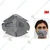 3M P1 Grey Anti Pollution Foldable Respirator Mask for Dust Mist Protection Industrial Use 9000ING_P30(Pack-5)