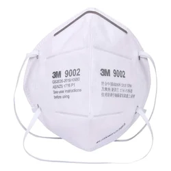 3M 9002 Pack of 100 - KN90, FFP1, Particulate Respirator Mask