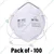 3M 9002 Pack of 100 - KN90, FFP1, Particulate Respirator Mask