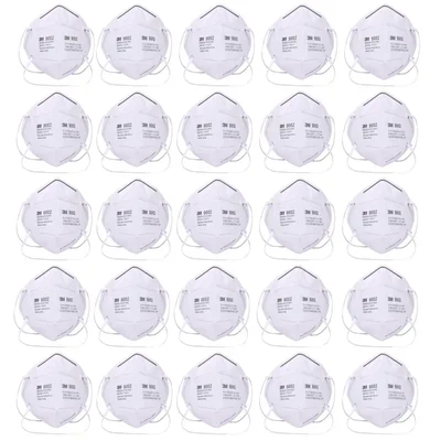 3M 9002 Pack of 25 - KN90, FFP1, Particulate Respirator Mask