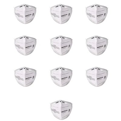 3M Unisex 9004IN P1 Filter Disposable Dust/Mist Respirator Mask - (FFP1 Certified, White)(Pack-10 pcs)
