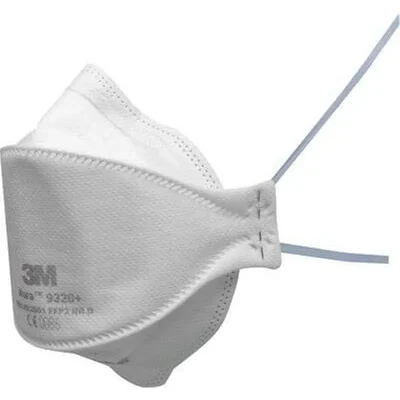 3M FFP2 3-Panel Flat Fold Anti Pollution Dust Respirator Mask ‎9320+(Pack-5)