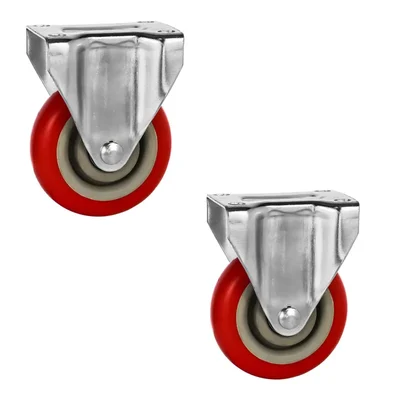 Prakash 6 Inch With 3mm Thickness Fixed Type 2 Pcs Heavy Duty Castor Wheel