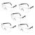 3M Safety Spectacles Clear Polycarbonate Hard Coat Lens, ANSI Approved (1709IN)(Pack-5 Pcs)