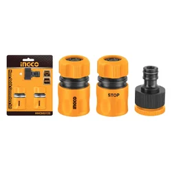 Ingco 3 Pcs hose quick connectors set (HHCS03122)