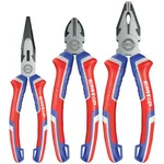 EMTOP EPLS0311 3 Pcs Pliers Set with Combination Long Nose and Diagonal Cutting Pliers 160 mm and 200 mm