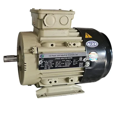 CG 0.5Hp 4 Pole 1440 RPM Three Phase Foot Mounted AC Induction Motor - 1 Year Warranty