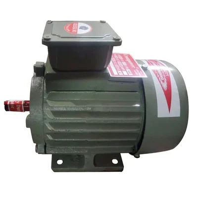 Crompower 0.5Hp 4 Pole 1440 RPM Three Phase Foot Mounted AC Induction Motor With One Year Warranty