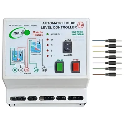 Imagine Technologies 3Phase Fully Auto Water Level Controller for Dual Tank with 6 SS Sensor (IT192WLC)-1 Year Warranty