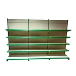 Global 6 feet x 3 feet 5 Shelves Slotted Channel Display Rack/Wall Rack For Multipurpose Uses (Set Of 3)