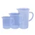 Bello Set of 3, Polypropylene Measuring Jug of 250ml, 500ml & 1000ml Capacity with Handle for Lab Kitchen