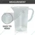 Bello Set of 3, Polypropylene Measuring Jug of 250ml, 500ml & 1000ml Capacity with Handle for Lab Kitchen