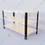 ALIJA 3 Shelf 24 x 41 x 18 Inch ( 2 x 3.5 x 1.5 Ft.) Black Angle & Ivory Shelves Multipurpose Storage Rack(Gauge-22 Gauge Shelves & 16 Gauge Angle)