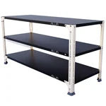 ALIJA 24 x 47 x 18 Inches 3 Shelves Multipurpose Storage Rack With Accessories