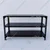 ALIJA 3 Shelf 24 x 41 x 18 Inch ( 2 x 3.5 x 1.5 Ft.) Black Colour Multipurpose Storage Rack(Gauge-22 Gauge Shelves & 16 Gauge Angle)