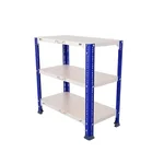 ALIJA 24 x 23 x 12 Inch 3 Shelves Multipurpose Storage Rack With Accessories (22 Gauge Shelves, 16 Gauge Angle)