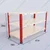 ALIJA 3 Shelf 24 x 41 x 18 Inch ( 2 x 3.5 x 1.5 Ft.) Red & Ivory 22 Gauge Multipurpose Storage Rack