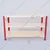 ALIJA 3 Shelf 24 x 41 x 18 Inch ( 2 x 3.5 x 1.5 Ft.) Red & Ivory 22 Gauge Multipurpose Storage Rack