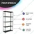 FIDVI® 9D X 23L X 24H Inch 3 Shelves Powder Coated Multipurpose Slotted Angle Metal Rack With Accessories ( SR-001)
