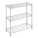 Rackwell 30 x 30 x 14 Inches 3-Shelves Stainless Steel Boltless Rack For Multipurpose Uses
