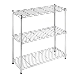 Rackwell 30 x 30 x 14 Inches 3-Shelves Stainless Steel Boltless Rack For Multipurpose Uses