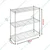 Rackwell 30 x 30 x 14 Inches 3-Shelves Stainless Steel Boltless Rack For Multipurpose Uses