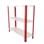 ALIJA 36 x 35 x 12 Inches 3 Shelves Multipurpose Storage Rack With Accessories