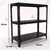 FIDVI® 12D X 29L X 24H Inch 3 Shelves Powder Coated Slotted Angle Metal Rack With Accessories ( SR-502 )