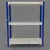 FIDVI® 9D X 23L X 30H Inch 3 Shelves Powder Coated Slotted Angle Metal Rack With Accessories -Colour Ivory blue (SR-514)