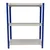 FIDVI® 9D X 23L X 30H Inch 3 Shelves Powder Coated Slotted Angle Metal Rack With Accessories -Colour Ivory blue (SR-514)