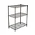 Rackwell 30 x 30 x 14 Inches 3-Shelves Mild Steel Black Coated Boltless Multipurpose Rack
