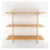 ALIJA 36 x 35 x 11 Inch 3 Wooden Shelves Slotted Channel & Adjustable Multipurpose Rack With Accessories