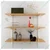 ALIJA 36 x 35 x 11 Inch 3 Wooden Shelves Slotted Channel & Adjustable Multipurpose Rack With Accessories