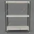 FIDVI® 9D X 23L X 30H Inch 3 Shelves Powder Coated Slotted Angle Metal Rack With Accessories Colour-Ivory Grey(SR-517)