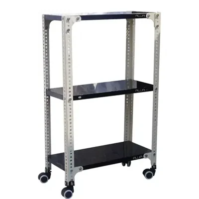ALIJA 40 x 24 x 12 Inch 3 Shelves Multipurpose Storage Rack With Caster Wheel (22 Gauge Shelves & 16 Gauge Angle)