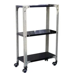 ALIJA 40 x 24 x 12 Inch 3 Shelves Multipurpose Storage Rack With Caster Wheel (22 Gauge Shelves & 16 Gauge Angle)