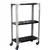 ALIJA 40 x 24 x 12 Inch 3 Shelves Multipurpose Storage Rack With Caster Wheel (22 Gauge Shelves & 16 Gauge Angle)